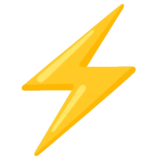 Lightning bolt emoji