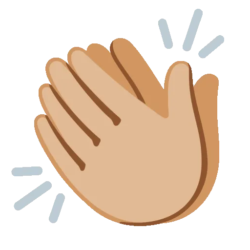 Clapping hands emoji